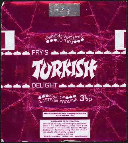 Cadbury Turkish Delight Chocolate Bar Cadbury Turkish Delight Chocolate Bar