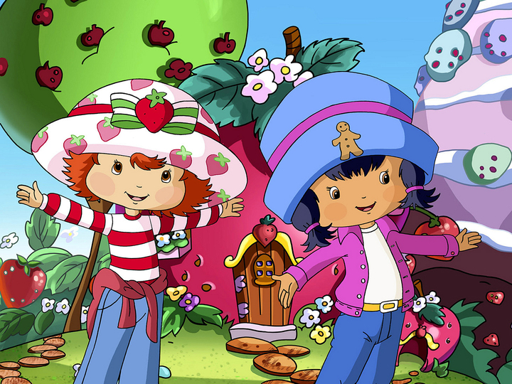 Strawberry Shortcake (the little lady with the piece of cake and hair tha.....